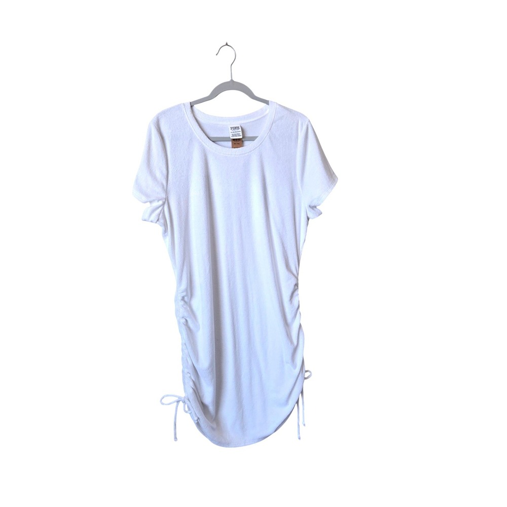 NWT PINK Victoria's Secret White Terry Cloth Dress XXL Swimwear Beachwear